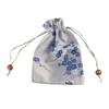 Embroidered Women Sachet Satin Drawstring Gift Bag Smooth Jewelry Packaging Bag  Ladies