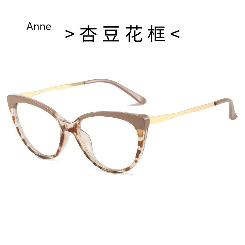 TR90 Anti Blue Light Blocking Glasses Frame Women Luxury Designer Retro Eyeglasses Ladies Optical Frame  Trend gafas