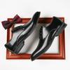 Nieuwe eenvoudige leren schoenen heren casual formele kleding gentleman herenschoenen veters gepoetste schoenen professionele kleding puntige neus