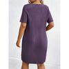 Summer New V-neck Short Sleeve Dress Elegant Plus Size Women's Dress For Leisure Wholesale