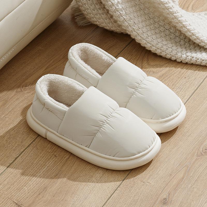 2023 New Waterproof Non-Slip Warm Cotton Indoor Slippers for Women & Men