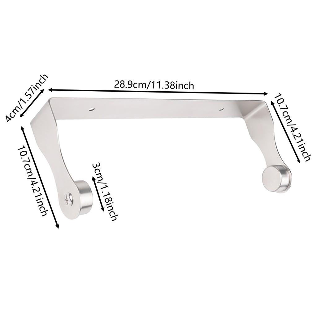 Stainless Steel Paper Towel Holder Self Adhesive Toilet Roll Paper Holders No Punching Kitchen Hook Wall Mount