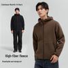 Pioneer Camp Men's Outdoor Windproof Hooded Fleece Jacket
