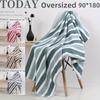 Superfine Fiber Extra Large Bath Towel Thick Absorbent Fluffy Quick Drying Polyester Travel Vacation Fitness Yoga Multi Colors
