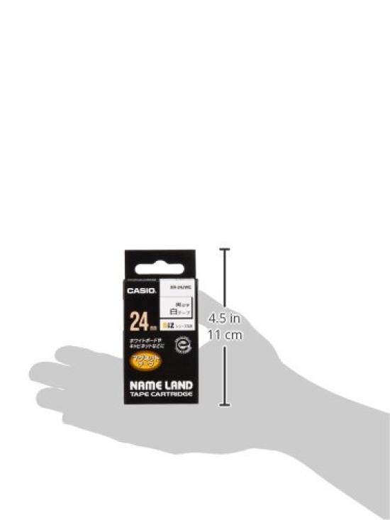 Casio Label Printer Name Land Magnetic Tape 24mm White XR-24JWE