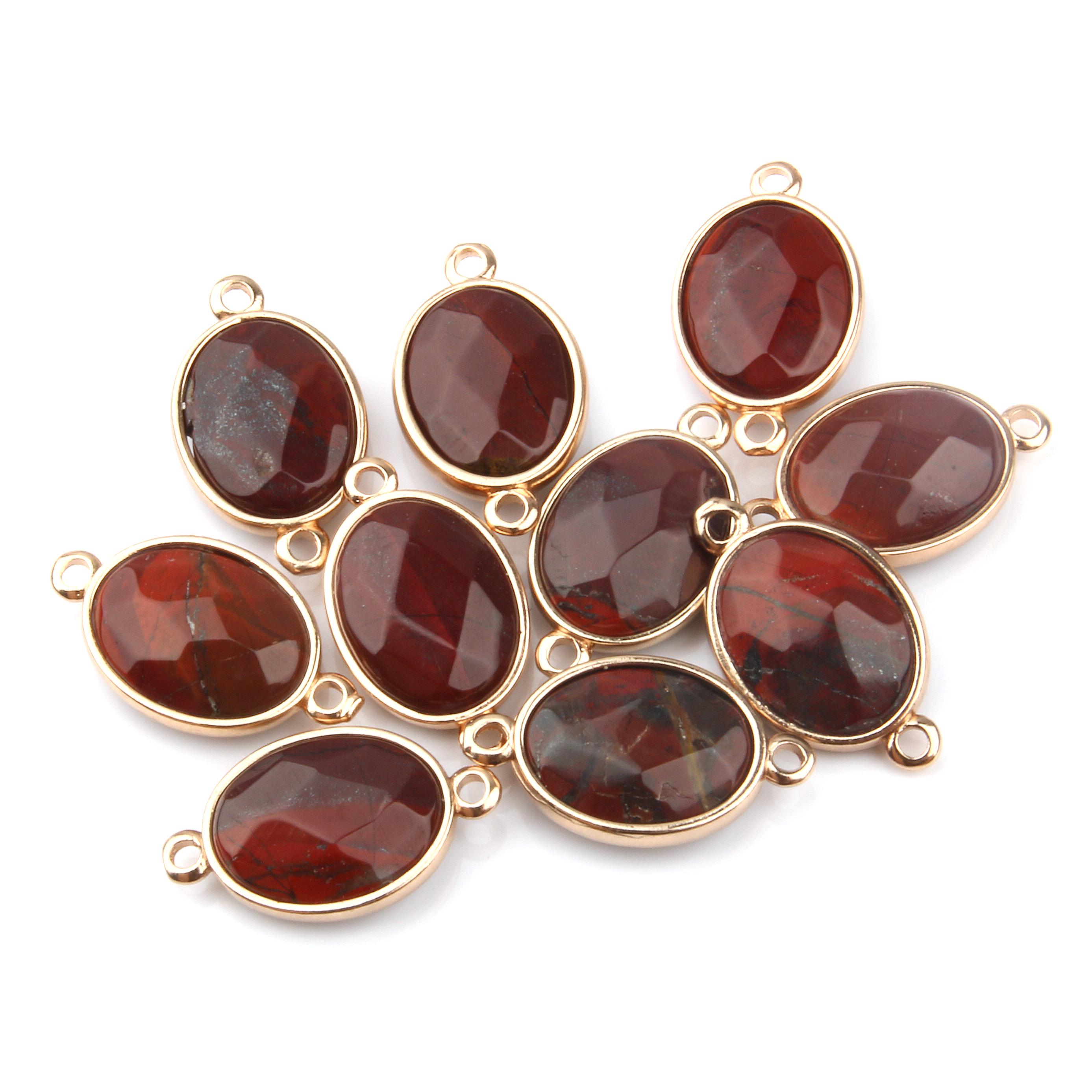 

2 шт., граненый разъем из натурального камня, аметисты/агаты/розовый кварц, разъем для ожерелья, браслета «сделай сам», аксессуар 2pcs