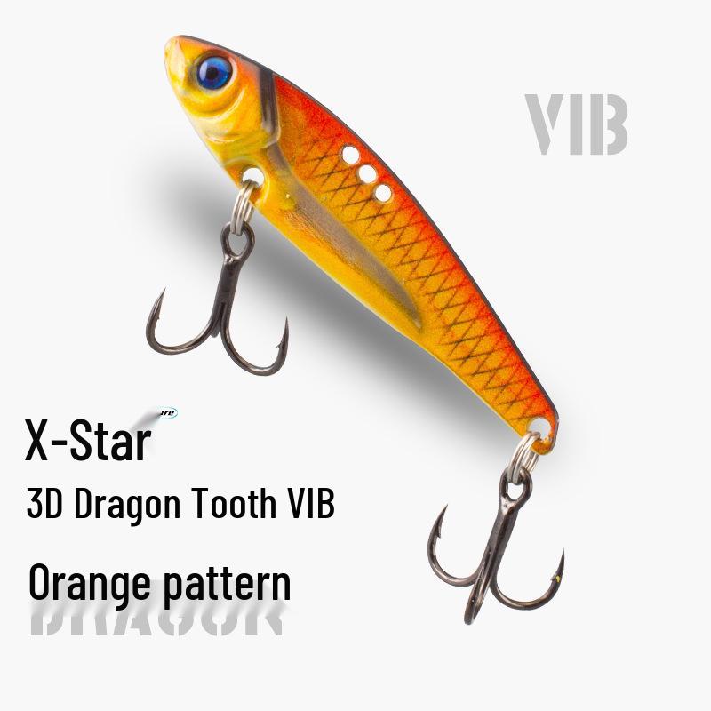 

Железная пластина 3D Зуб Дракона Тонкая Спинка VIB Приманка: Универсальная металлическая приманка для пресной/морской воды 5g