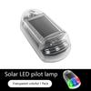 1Pc Solar Powered Car Signal Lights Truck Roof Light For Truck Solar Cab Lights Punch-Free Led Light 7 Colors Roof Lamp
