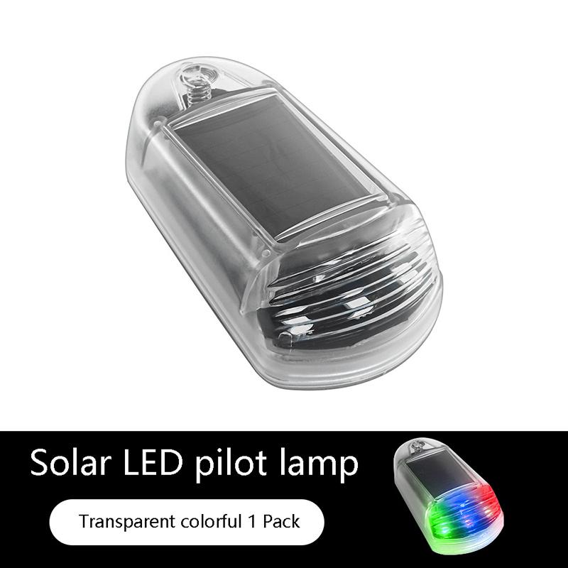 1Pc Solar Powered Car Signal Lights Truck Roof Light For Truck Solar Cab Lights Punch-Free Led Light 7 Colors Roof Lamp
