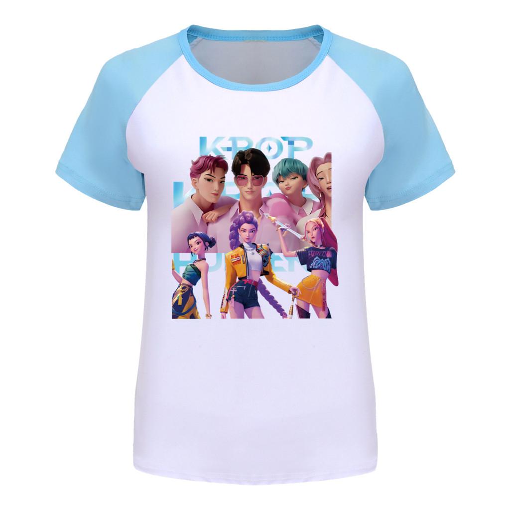 5056 Barn Flickor Sajaboys Rumi Zoey Mira Tryck Raglan Kortärmad T-shirt