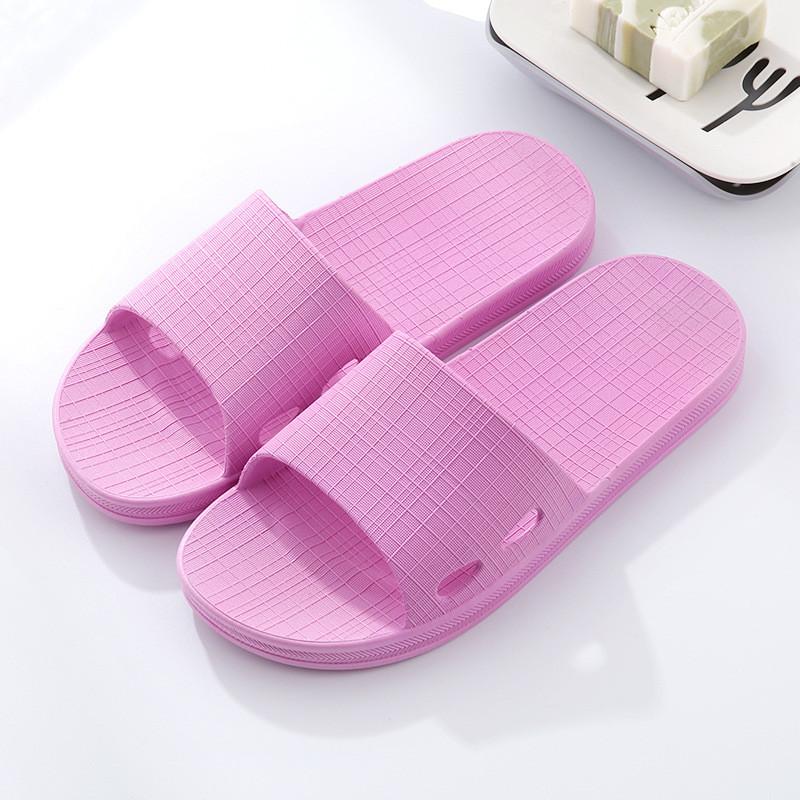 Summer Ladies Indoor Nonslip Pvc House Slippers For Couples Comfortable Shower Footwear