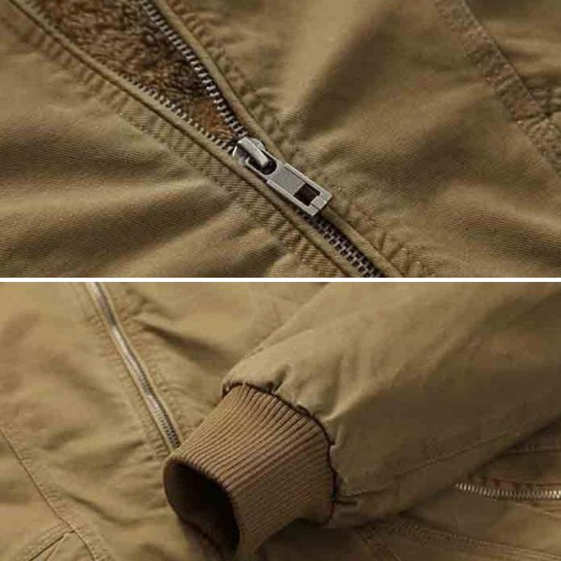 Winter Jacket Men Hooded Slim Parka Cotton-padded Jacket Plus Velvet Thick Warm Coat Parkas Cotton