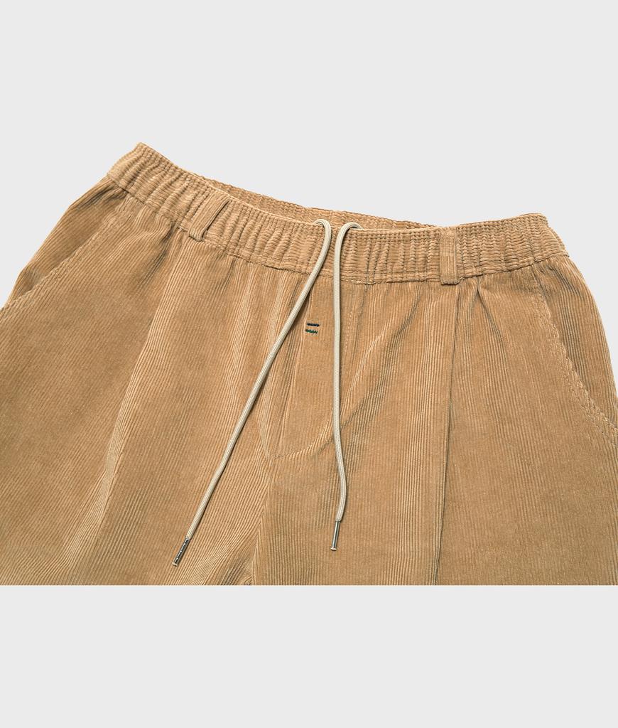 FFEFF STUDIO Corduroy Wide Elastic Pants (Beige)
