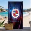 Reading FC Personalized Printed Beach Towel Soccer Logo Support Custom Name Text Absorbent Towel For Sport Travel Special Gift