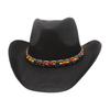 Ethnischer Stil Western Cowboyhut Hochwertiger Lässiger Hut Performance-Hut Sommer Strohhut