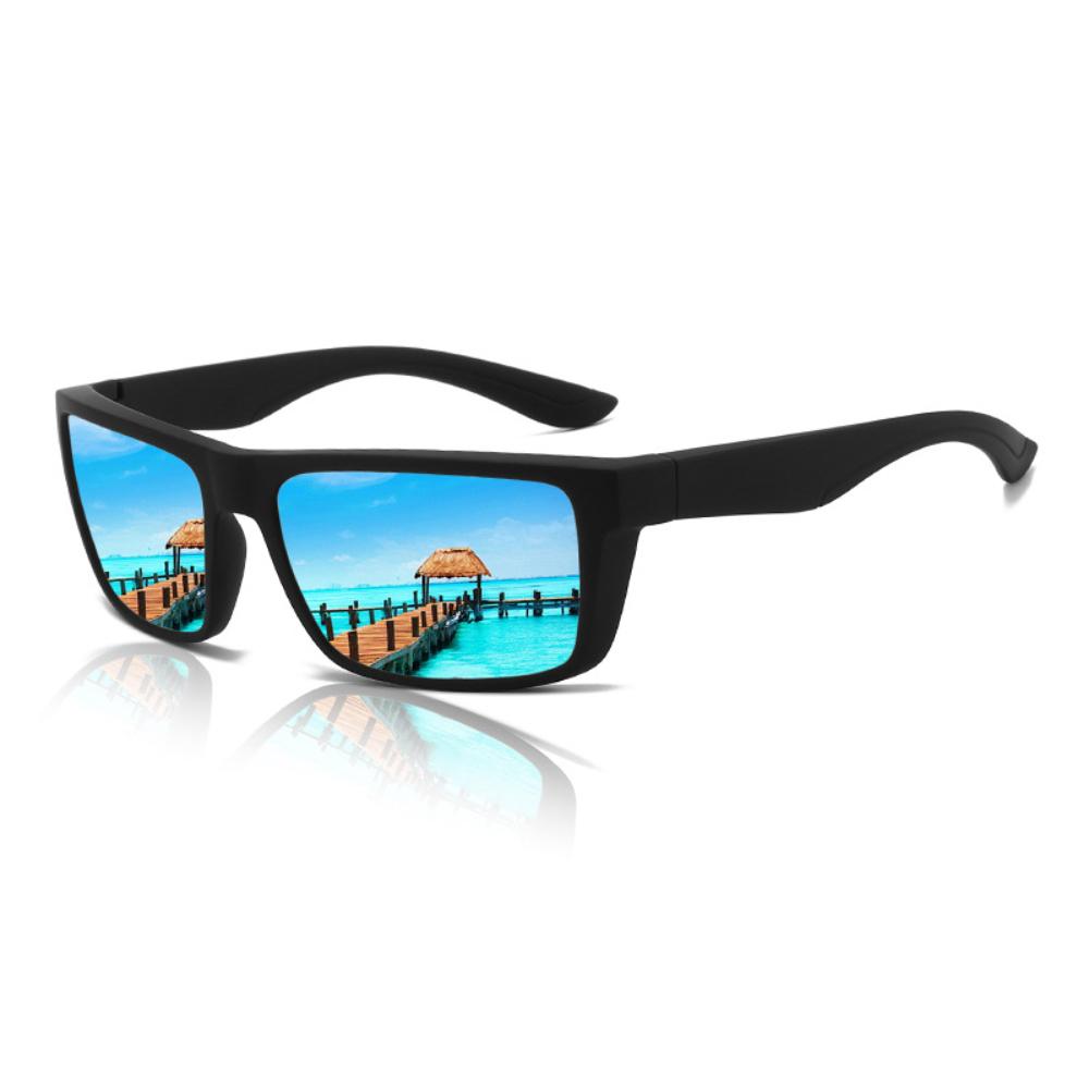 Gafas de Sol Polarizadas Cuadradas Negras Clásicas para Hombre y Mujer Moda Deportiva Gafas de Sol Masculinas Elegantes para Exteriores Conducción Pesca