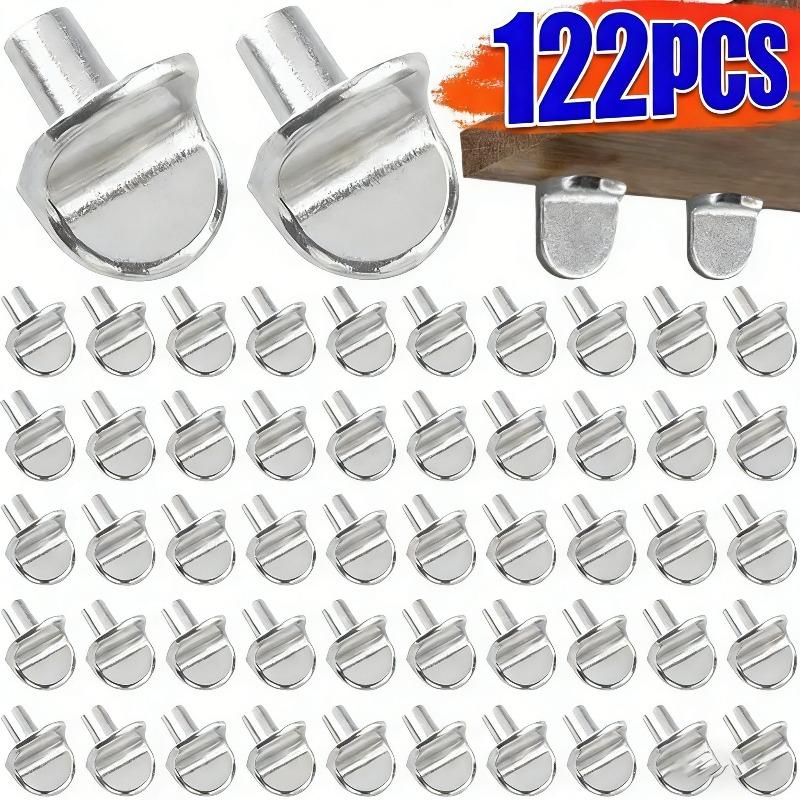 122pcs Shelf Support Pegs L-Shaped Wardrobe Shelf Fixed Brackets Bookcase Wooden Glass Layer Board Furniture Bracket Holder