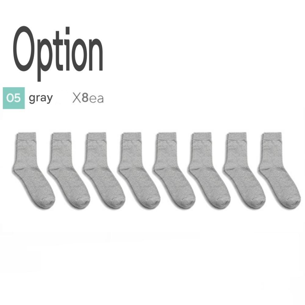 Chaussettes mi-mollet pour hommes Sockpiens[7~10(NOUS)6.5~9.5(Royaume-Uni)40~43(UE)] Ensemble de 8 paires