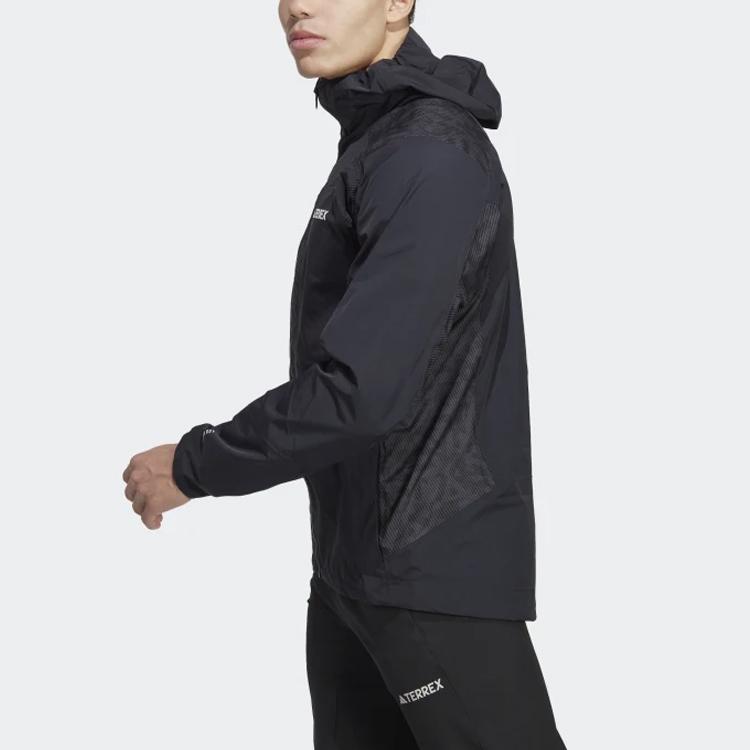 adidas Terrex Xperior Hybrid Rain Jacket Men Outerwear Black HN2912