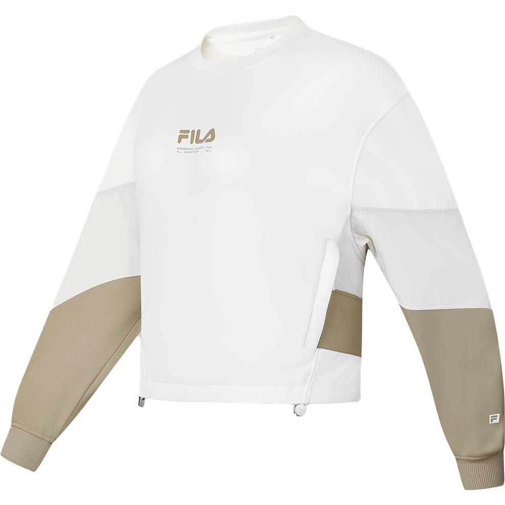 

New FILA Sweatshirt Women s Cloud White A11W337203F-WT M