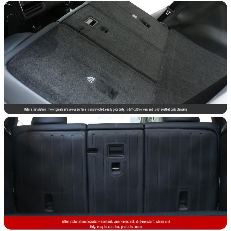 Tesla Model Y Rear Seat Back Pad TPE Trunk Protector.
