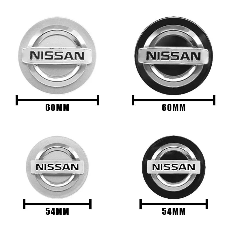 Per Nissan ArR44Pezzi 54/60mm Tappi Centrali Ruota Logo Auto Copriruota Per Nissan X-trail Qashqai Note Juke Sentra Patrol Leaf Tiida Accessori