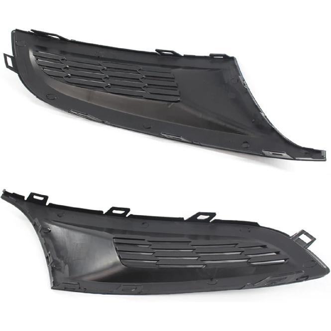 1 Pair Left Right Side Car Front Bumper Lower Fog Lamp Grille Cover Fog Light Grill Compatible For Volkswagen Polo 2011-2013