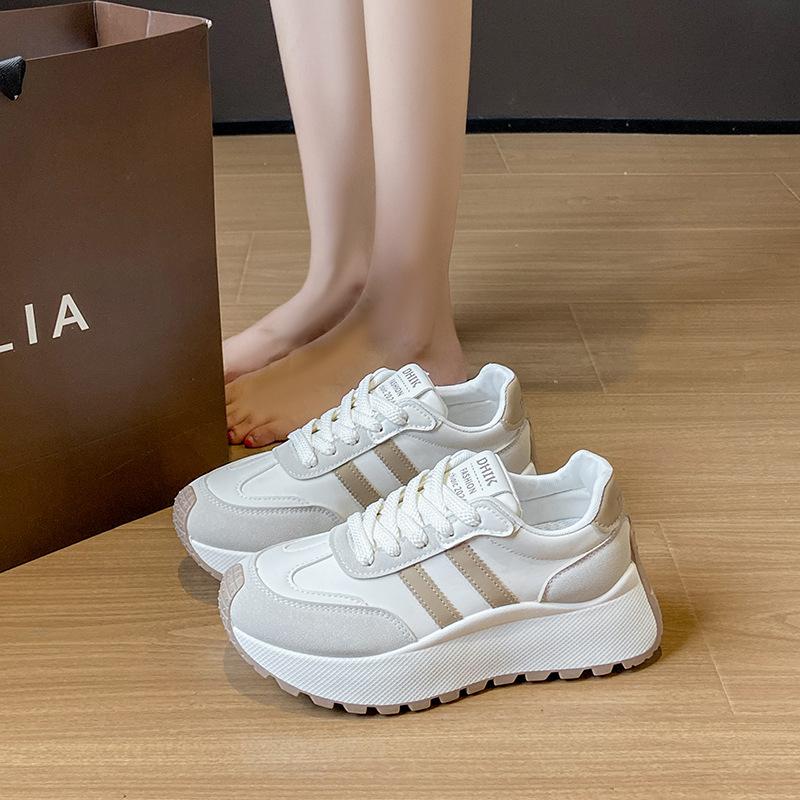 New Ins Casual Board Shoes Women's Summer Height Increase Versatile Fashion Thick-soled Breathable Sports Shoes