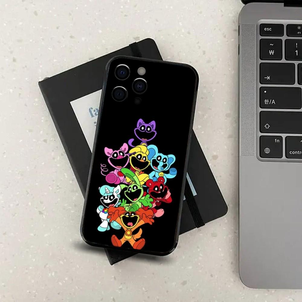 

P-Poppies-P-Playtimes-es Чехол для телефона для Apple iPhone 15,14,13,12,11,Pro,X,XS,Max,XR,Plus,Mini Мягкий черный чехол iPhone15