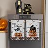 XCHI Halloween Boo Spooky Ghost Cat Kitchen Towels Dish Towels 18x26 Inch Home Kitchen Decorations Hand Towels Set of 2 Drying Dishcloth