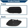 Fog Light Grill Front Lower Bumper Fog Light Cover Inserts No.5N0853665F9B9 for VW Tiguan 2009-2017 Black ABS 1 Pc Front Left Car