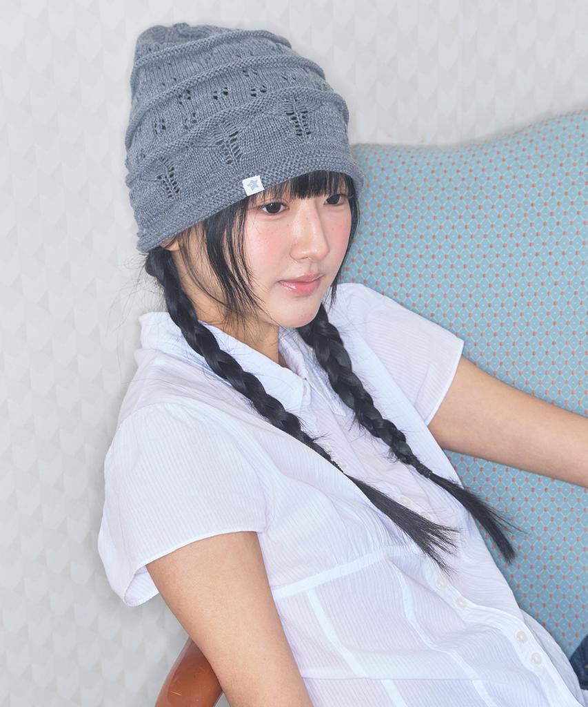 Kiibi Nostalgic Knit Beanie Gray