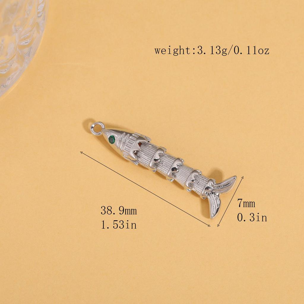 Eleganter vergoldeter Koi-Fisch Anhänger mit Strasssteinen