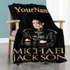 Michael Jackson 59 Customize Your Name Blanket Gift Customizable Blanket Soft Warm Cozy Perfect for Bed Bedding Chair Office Chair for All Occasions