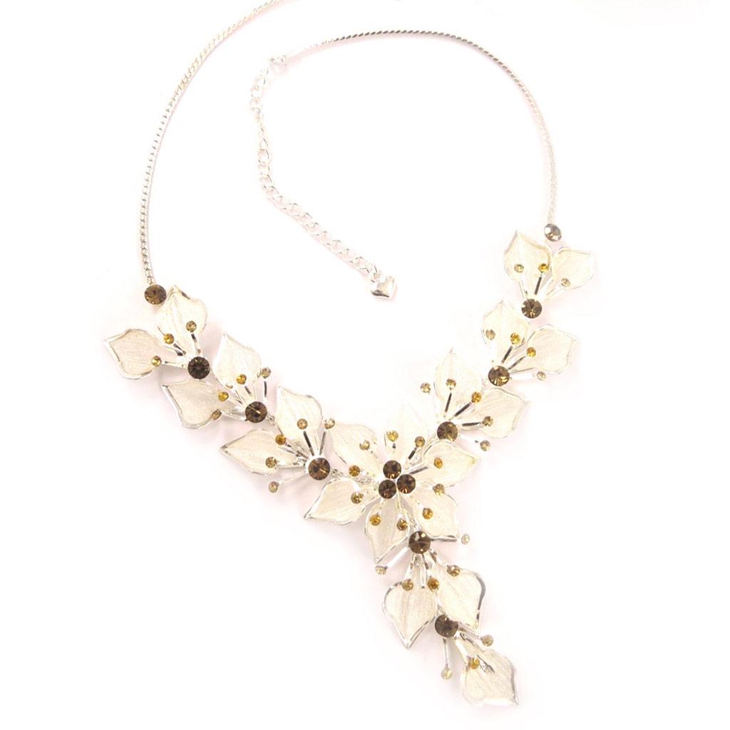 Les Trésors De Lily [D3569] - Amber 'Gala' Designer Necklace