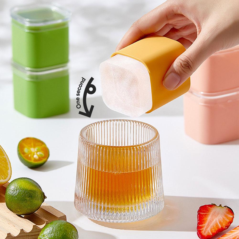 Ice Cube Maker DIY Ice Cube Mould Tray Leakproof Reusable for Summer Cold Drinks