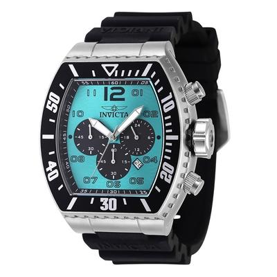 Pro Diver Chronograph Silikonarmband türkises Zifferblatt Quarz 47285 100M Herrenuhr