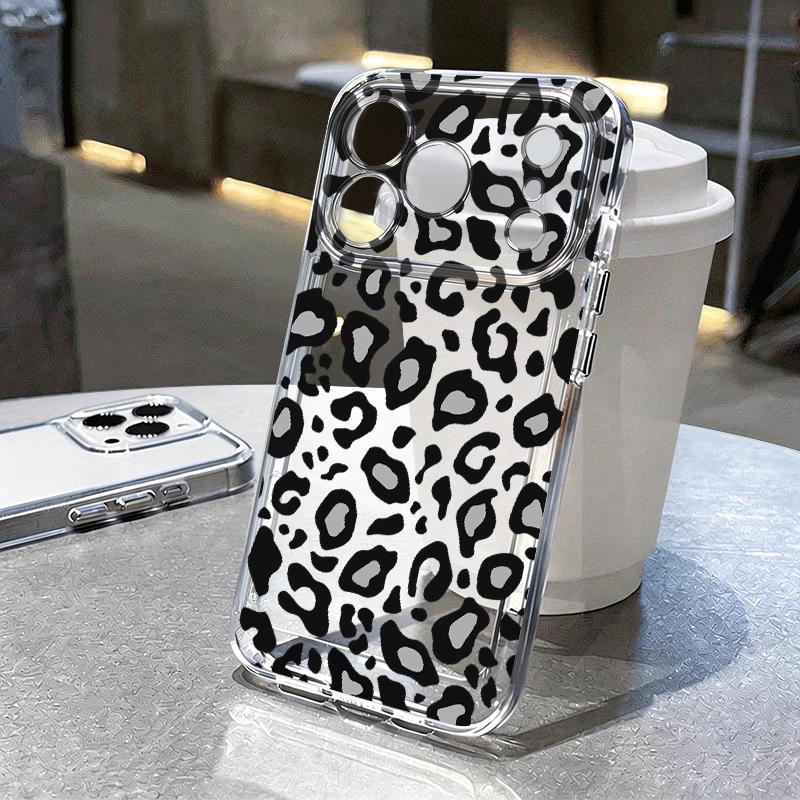 Colorful Leopard Print Phone Case For iPhone 17 Pro Max Coque iPhone 16 15 14 13 12 Pro Max 11 Clear TPU Silicone Soft Cover