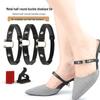 Lazy Person's No-Install High Heel Anti-Slip Elastic Strap for Women with Semi-Circular Buckle