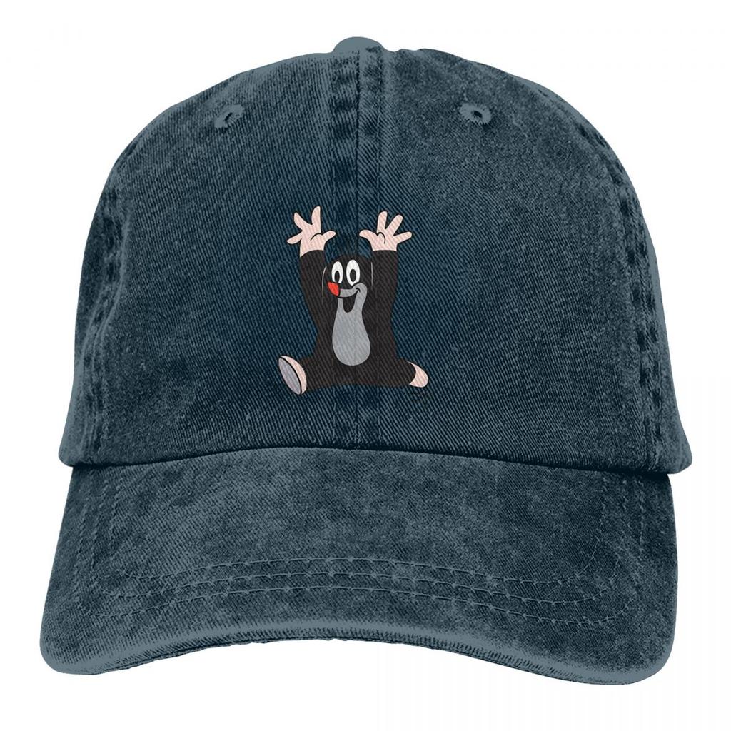 Washed Unisexs Baseball Cap His Hands In The Air Trucker Snapback Caps Dad Hat The Little Mole Golf Hats