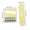 6 Strings Saddle Bridge Plate, 3 Way Switch Control Plate Set for Most Electric Guitars Replacement Parts Hardtail Set