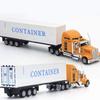 1:65 Alloy Truck Model Realistic Simulated Detailed American Super Long Transport Truck Model for Adults