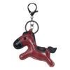 Trendy Genuine Cow Leather Pony Handbag Pendant Cute Versatile Horse Keychain Luggage Bag Hanging Accessories Diy Decor Gift