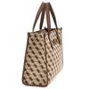Ladies Bag IZZY 2 COMPARTMENT TOTE for Brown [GUESS] Women, Logo.