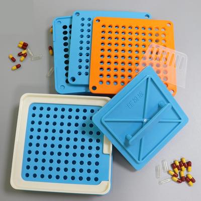 100 Holes Plastic Manual Capsule Filler Capsule Filling Machine Encapsulation Machine Encapsulator Capsule Holder Tray for Size 000 00 0 1 2 3 4