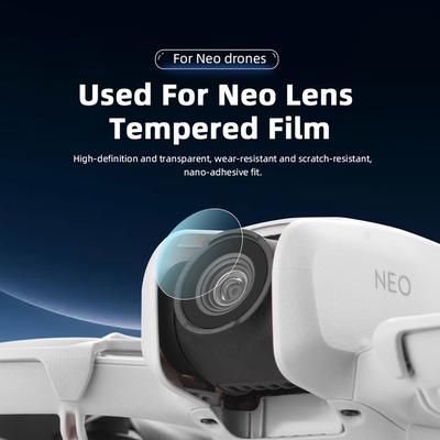 2 Pairs Lens Protective Film for DJI Neo Drone Camera Len Ultra-HD 9H Tempered Glass Film Screen Protector Camera Len Accessory