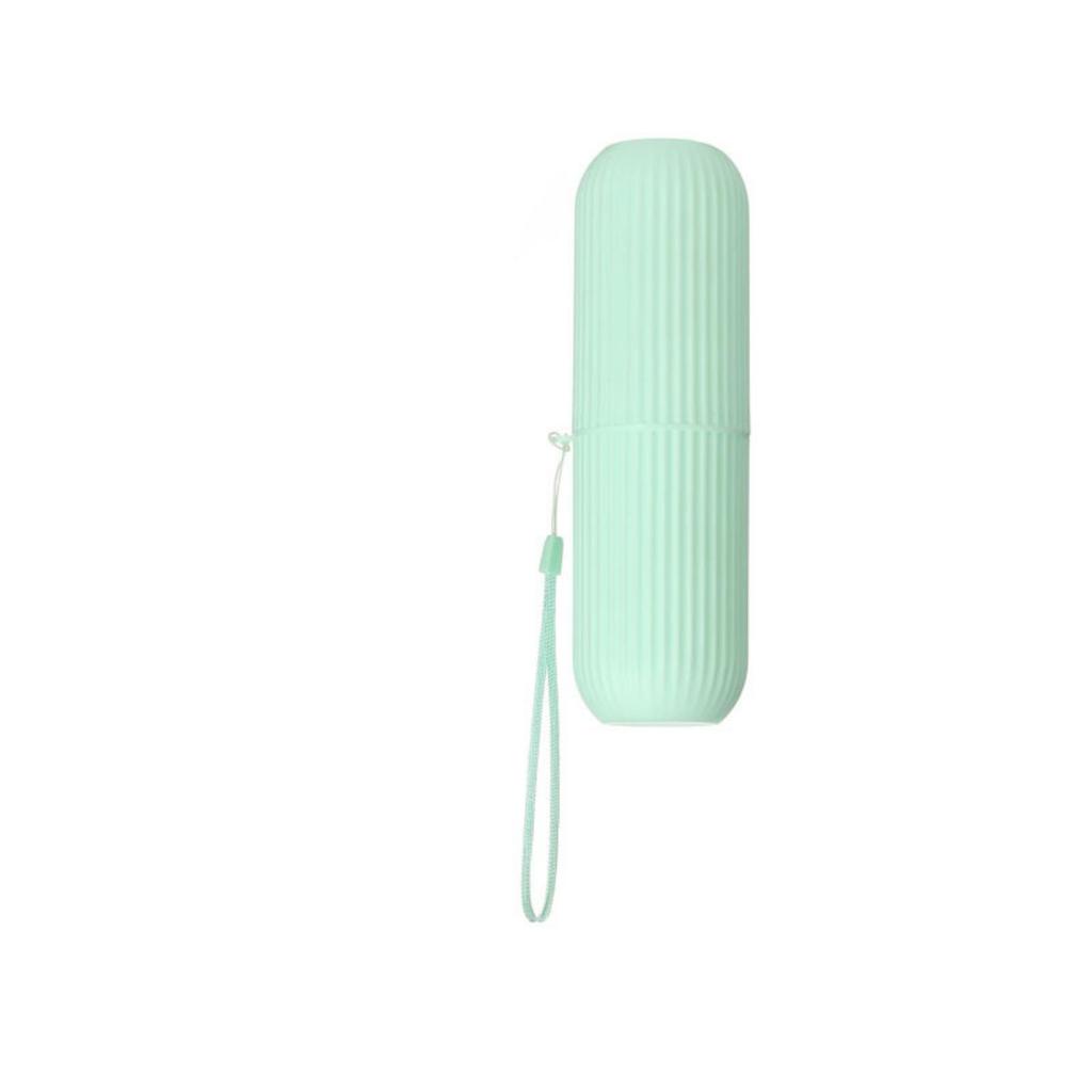 Travel Toothbrush Box Vertical Stripe Portable Mouthwash Cup Brushing Cup Washing Cup Toothware Box Toothpaste Storage Cartridge
