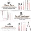 Manicure Pedicure Kit, 18pcs Professional Nail Clippers Set, Stainless Steel Cuticle Cutter, Pedicure Manicure Kit With Travel Box And Exquisite H PXC