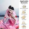1pc, Elsa Frozen Princess Pink Floral Throw Blanket Home Decor, Couch Cover, Outdoor Blanket, Gift for Friends, Throw, Suitable for Bedroom,