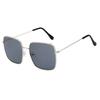 RMM brand Red Square Metal Sunglasses Women's Fashion Glasses Large Frame Sunglasses